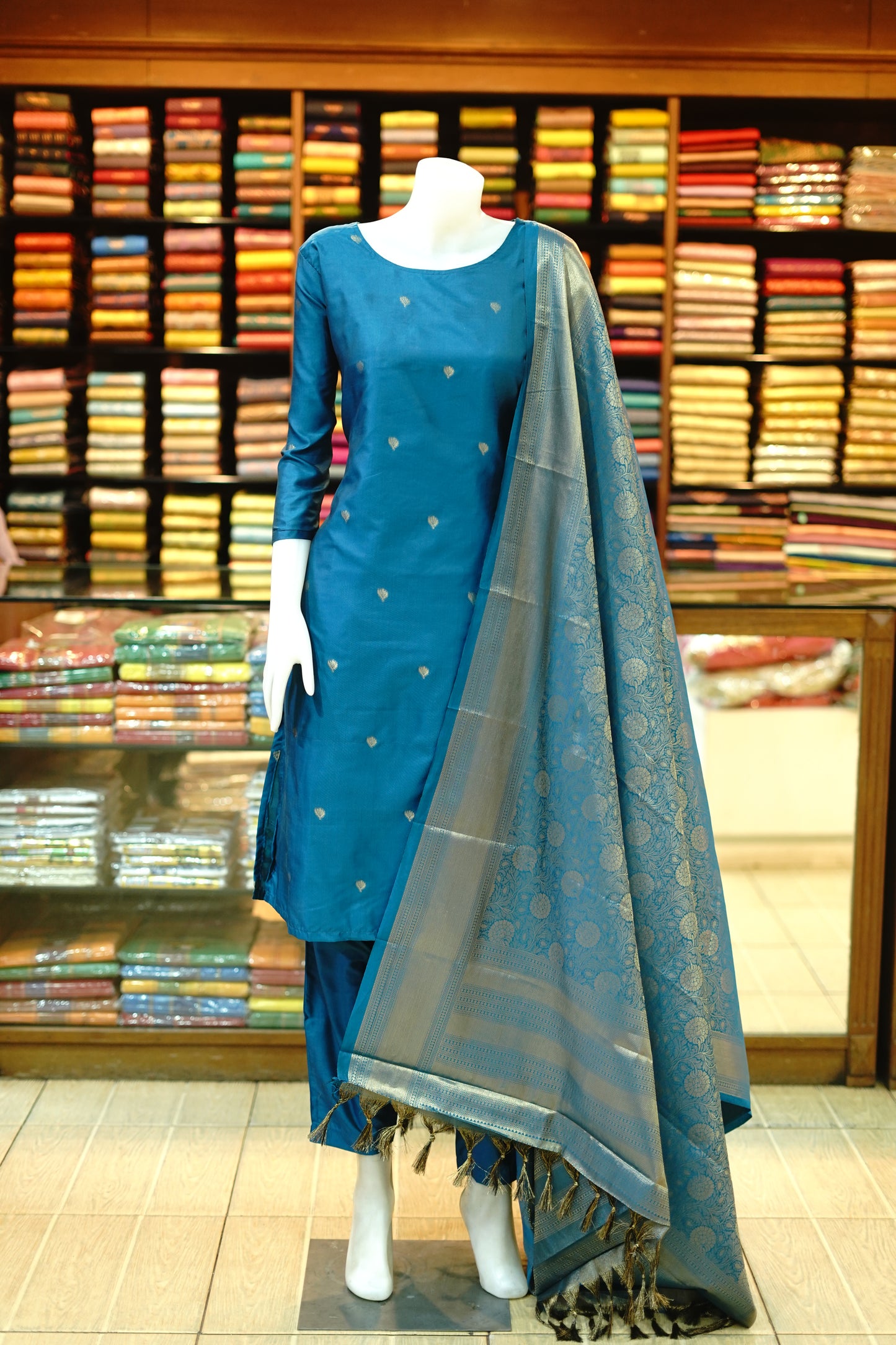 Semi Kancheepuram Silk Shalwar