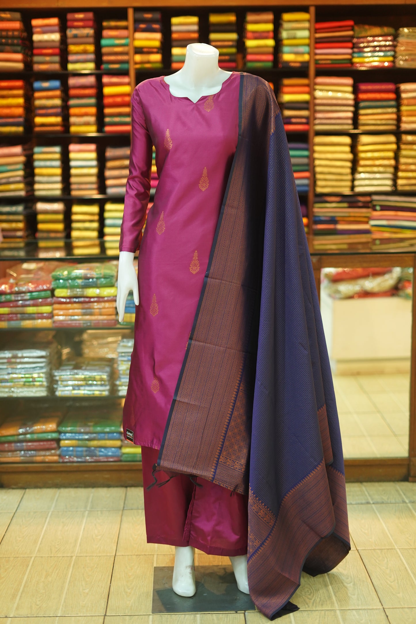 Semi Kancheepuram Silk Shalwar