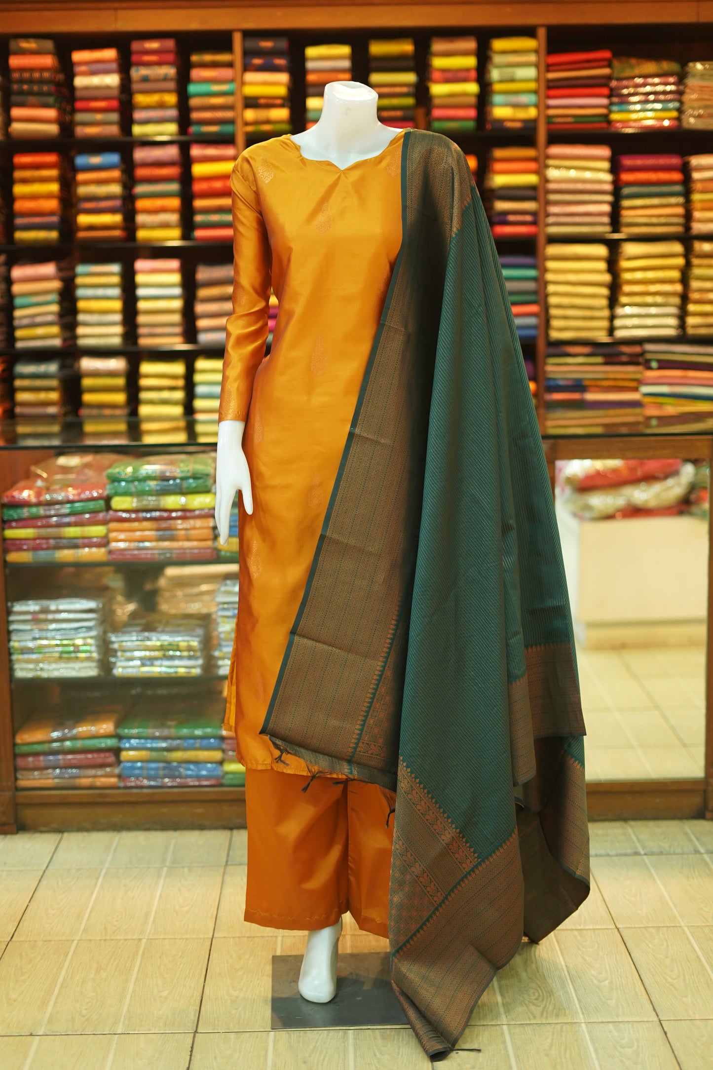 Semi Kancheepuram Silk Shalwar