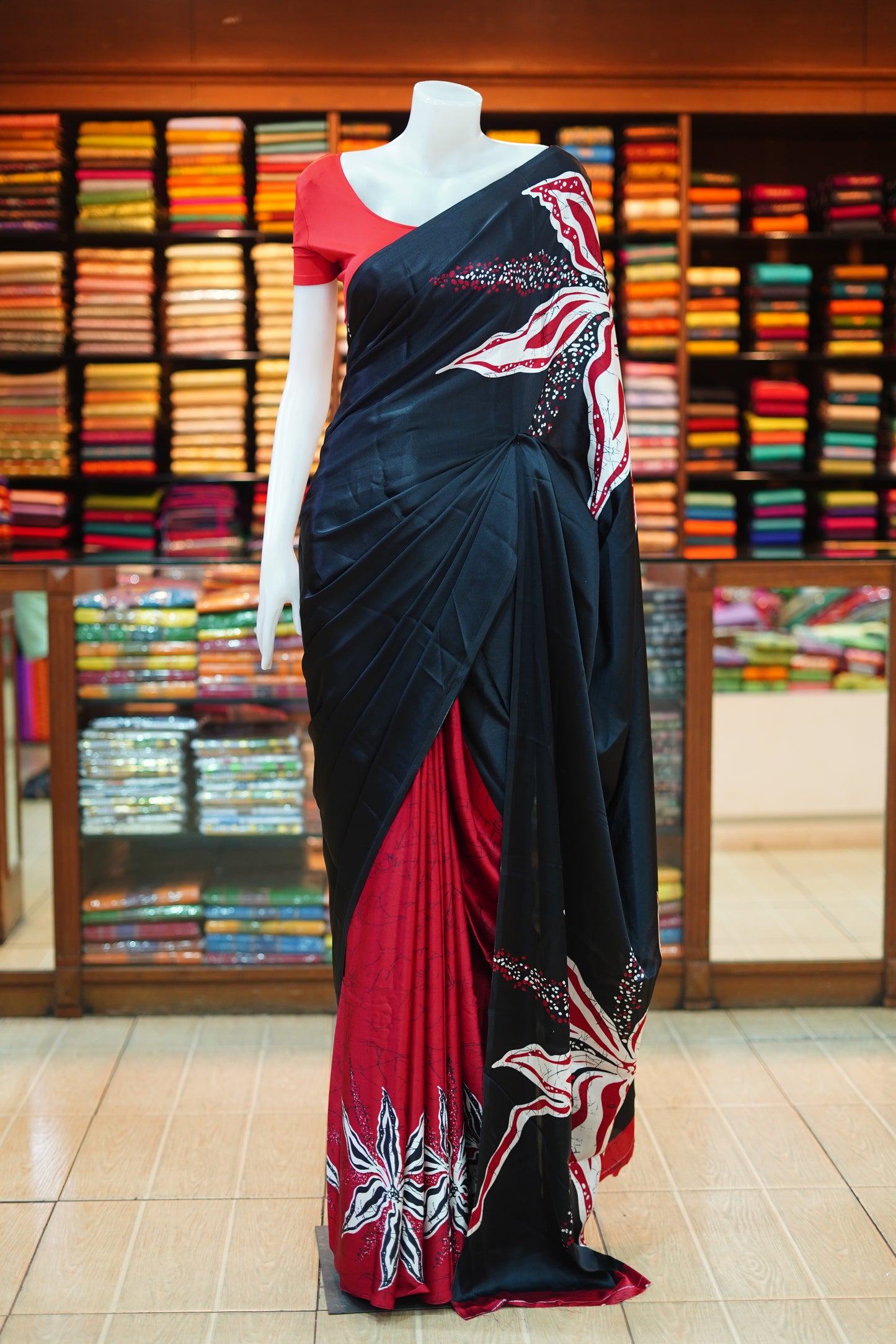 Silk bathik saree