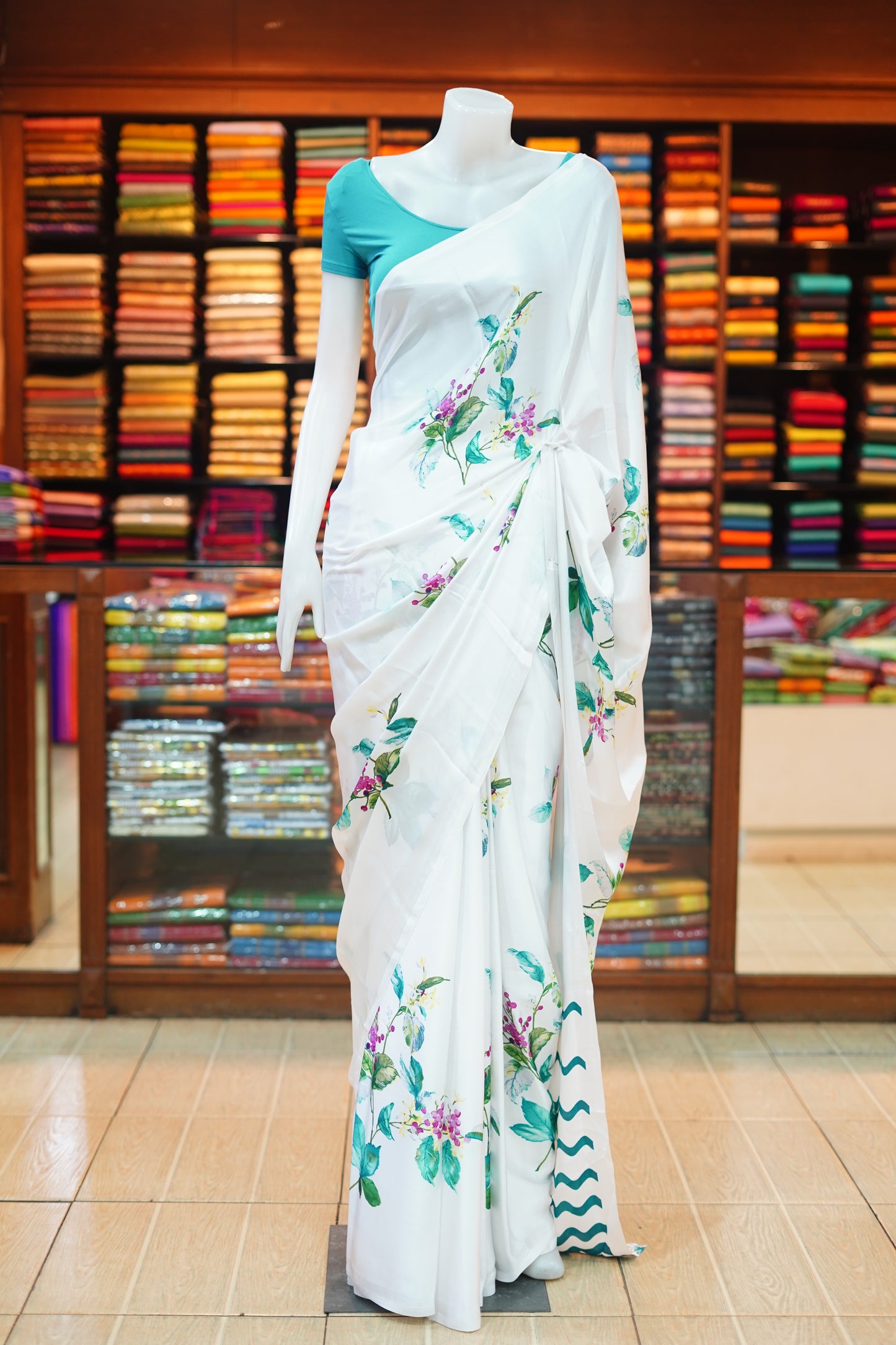 Silk bathik saree