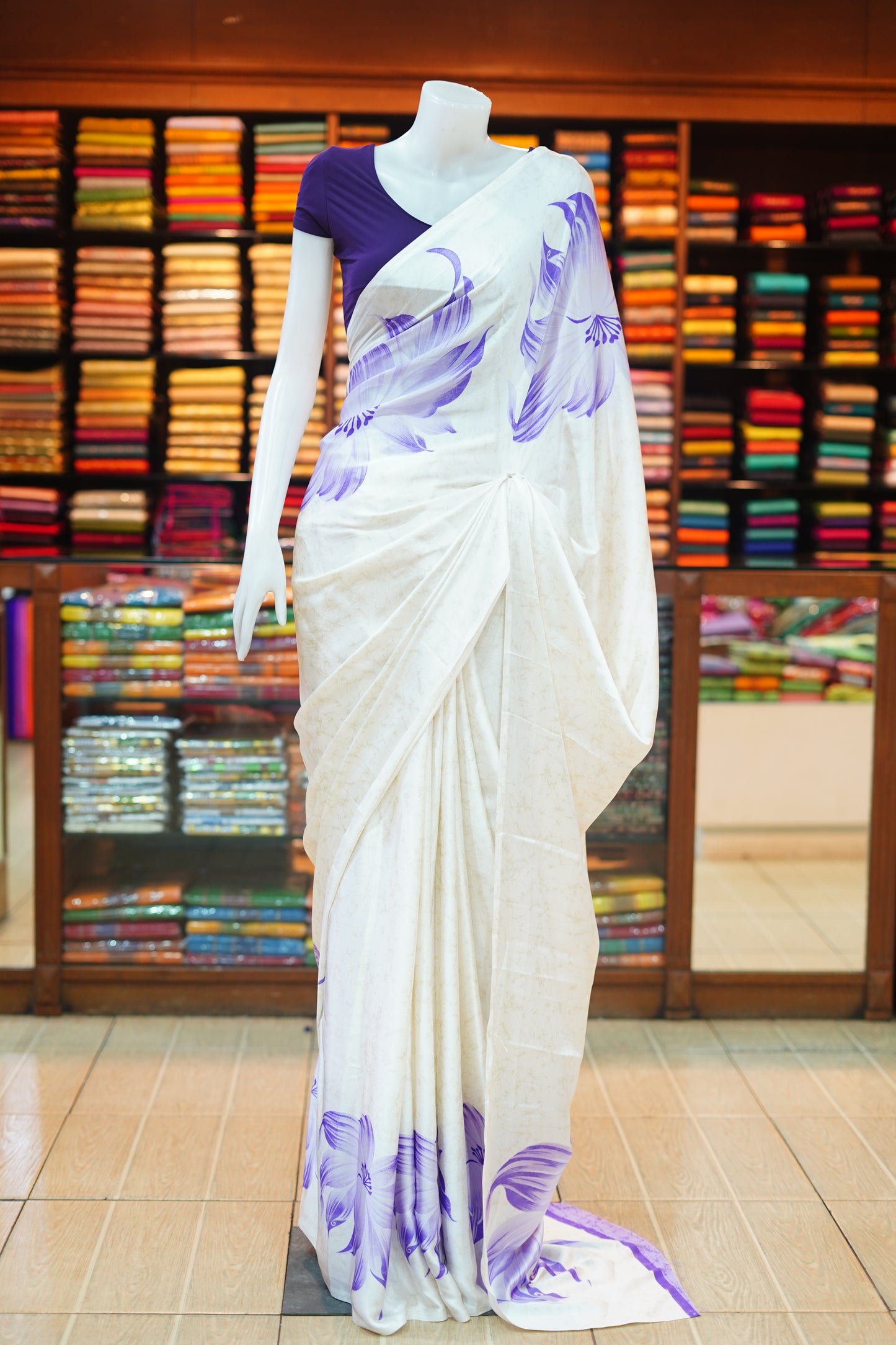 Silk bathik saree