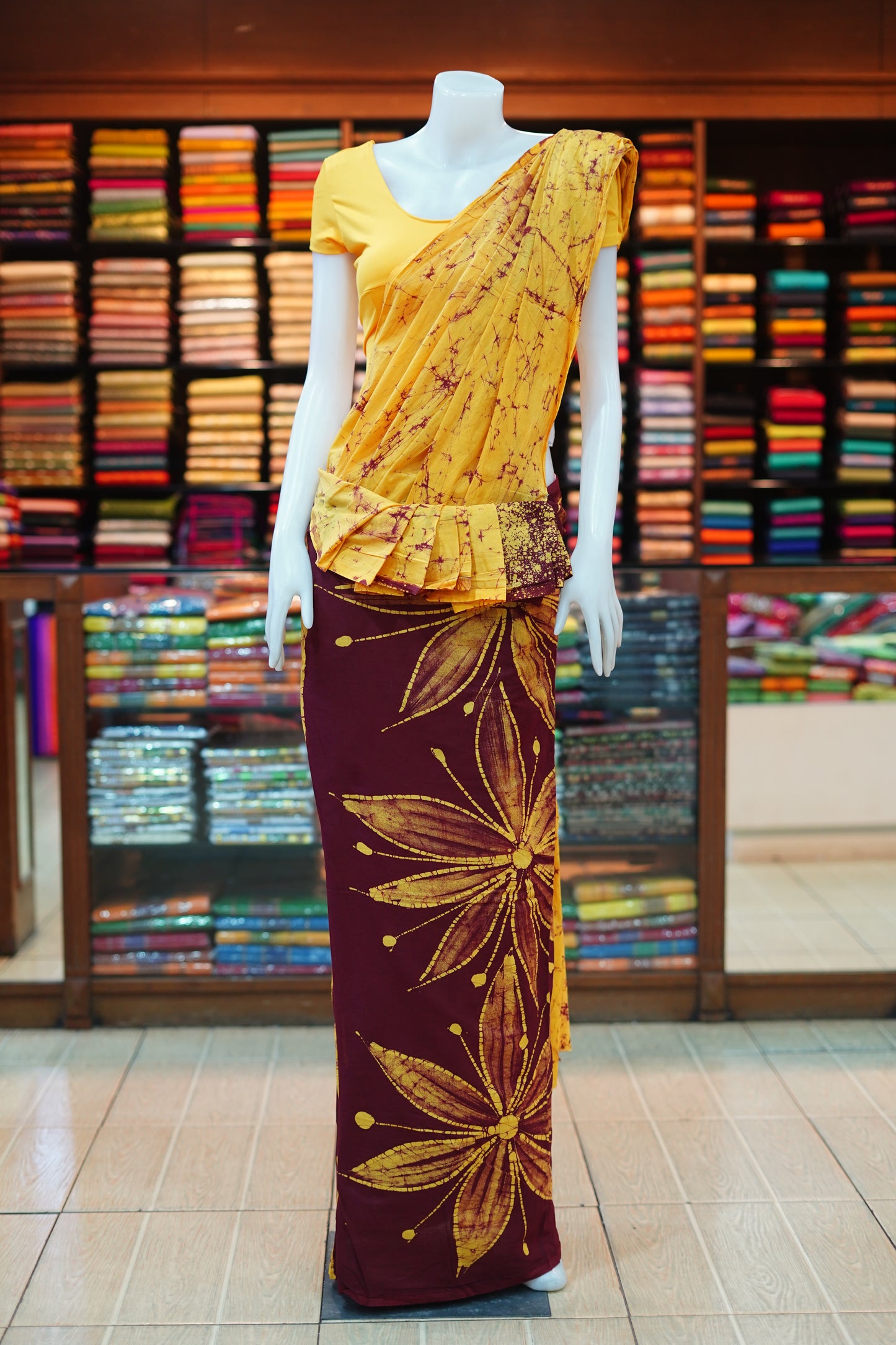 Cotton bathik saree