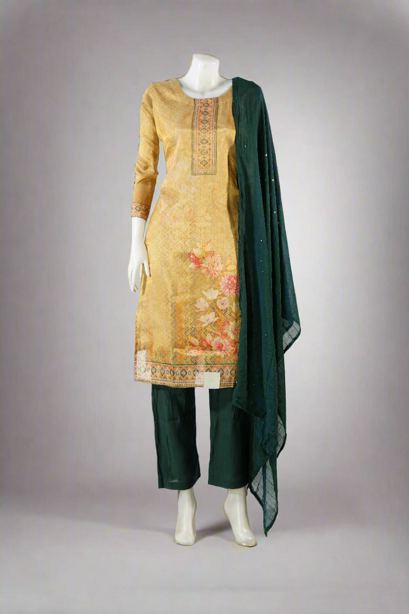 Woman Straight cut digital print salwar