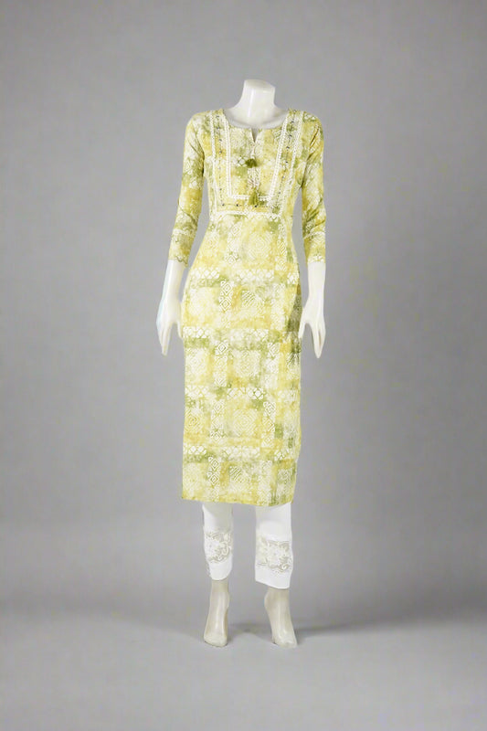Yellow Kurthi Top
