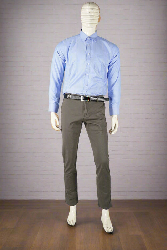 Light Blue Men Trouser