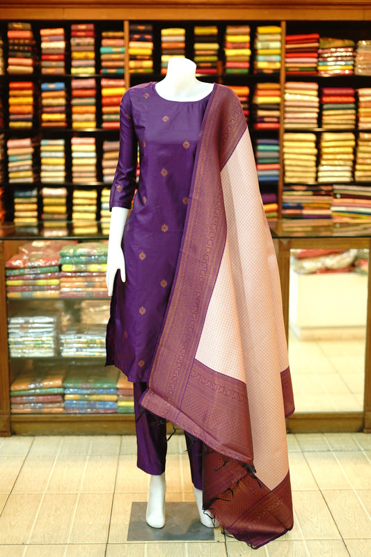 Semi Kancheepuram Silk Shalwar