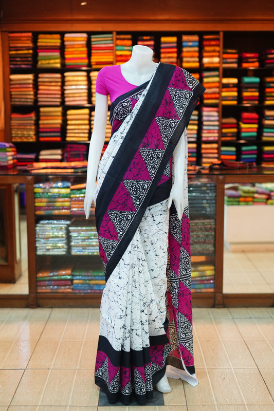 Cotton bathik saree