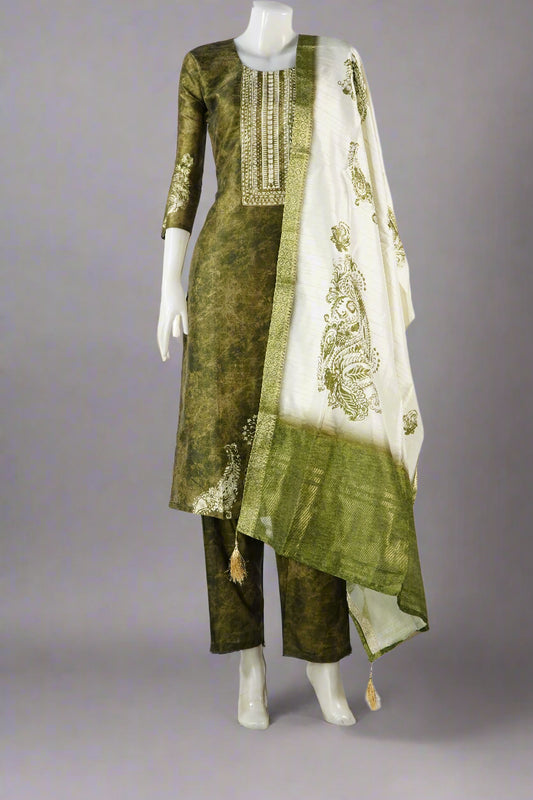 Straight cut digital print Shalwar