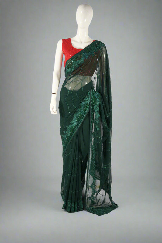 Laser Shippon Fancy Saree